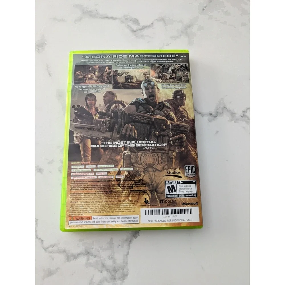 Gears of War 3 Xbox 360 Complete CIB Tested Working